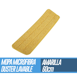 Mopa Microfibra Duster Lavable Amarilla 60cm