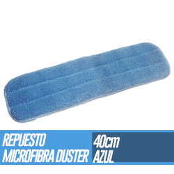 Repuesto Microfibra Duster Azul 40cm